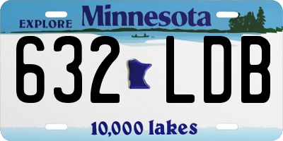 MN license plate 632LDB