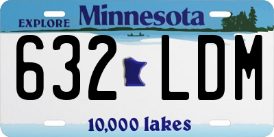 MN license plate 632LDM