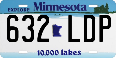 MN license plate 632LDP