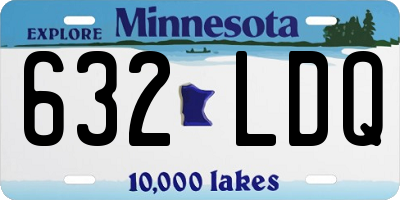 MN license plate 632LDQ
