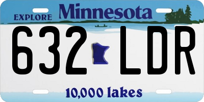 MN license plate 632LDR