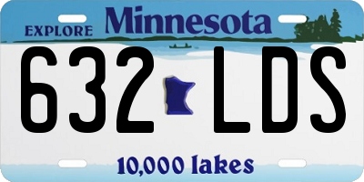 MN license plate 632LDS