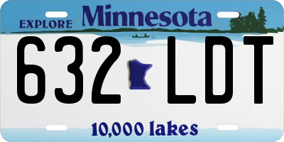 MN license plate 632LDT