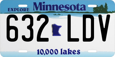 MN license plate 632LDV