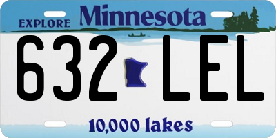 MN license plate 632LEL