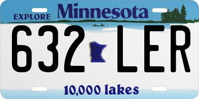 MN license plate 632LER