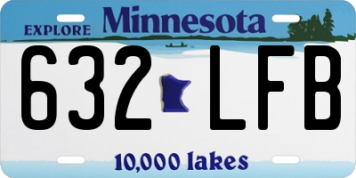 MN license plate 632LFB