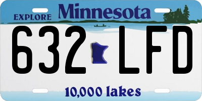 MN license plate 632LFD