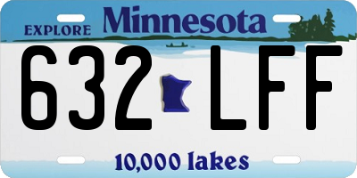 MN license plate 632LFF