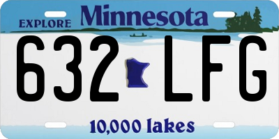 MN license plate 632LFG