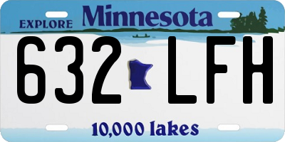 MN license plate 632LFH