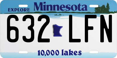 MN license plate 632LFN