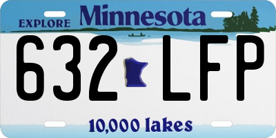 MN license plate 632LFP