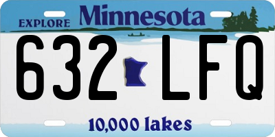 MN license plate 632LFQ