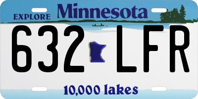 MN license plate 632LFR