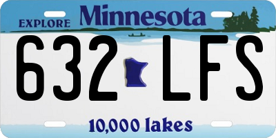 MN license plate 632LFS