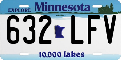 MN license plate 632LFV