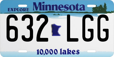 MN license plate 632LGG