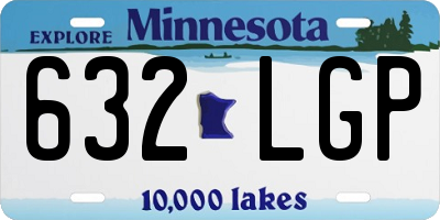 MN license plate 632LGP