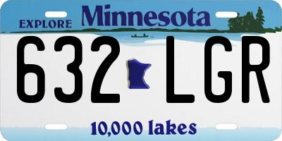 MN license plate 632LGR