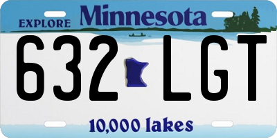 MN license plate 632LGT