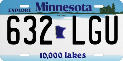 MN license plate 632LGU