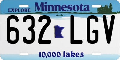MN license plate 632LGV