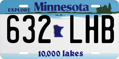 MN license plate 632LHB