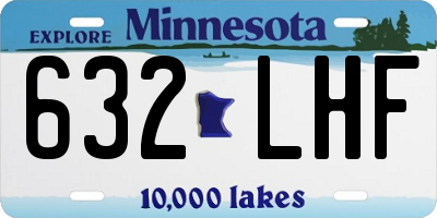 MN license plate 632LHF