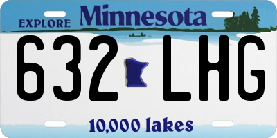 MN license plate 632LHG