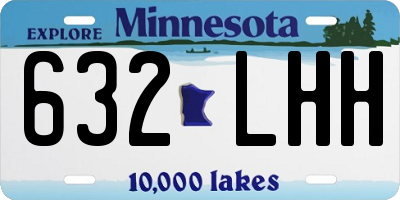 MN license plate 632LHH