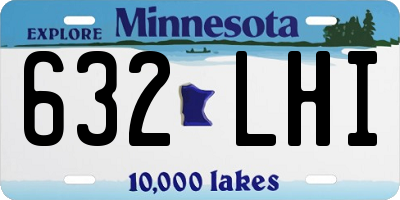 MN license plate 632LHI