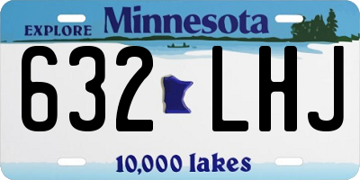 MN license plate 632LHJ