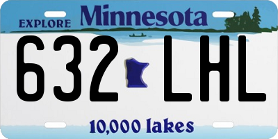 MN license plate 632LHL