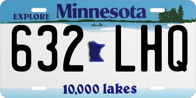 MN license plate 632LHQ