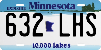 MN license plate 632LHS