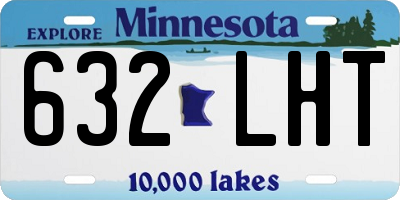 MN license plate 632LHT
