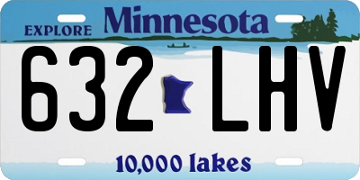 MN license plate 632LHV