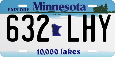 MN license plate 632LHY