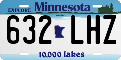 MN license plate 632LHZ
