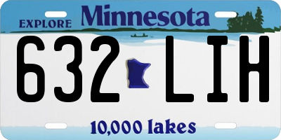 MN license plate 632LIH