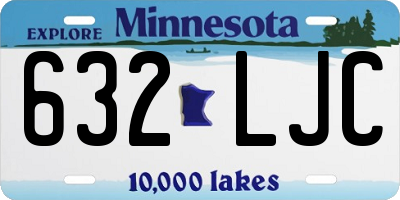 MN license plate 632LJC