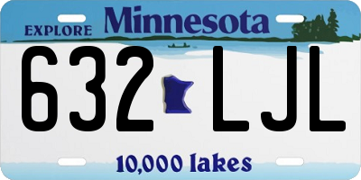 MN license plate 632LJL
