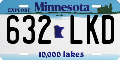 MN license plate 632LKD
