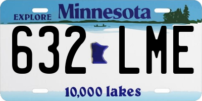 MN license plate 632LME