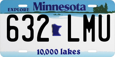 MN license plate 632LMU