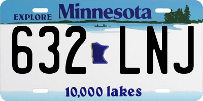 MN license plate 632LNJ