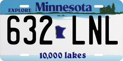 MN license plate 632LNL