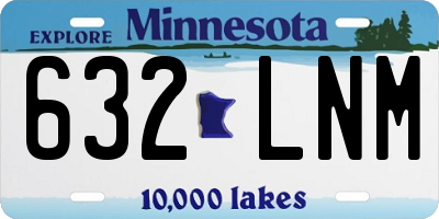 MN license plate 632LNM