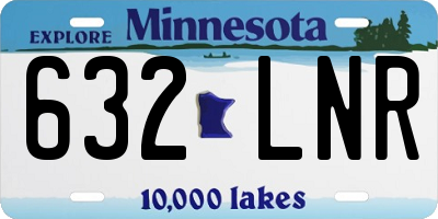 MN license plate 632LNR